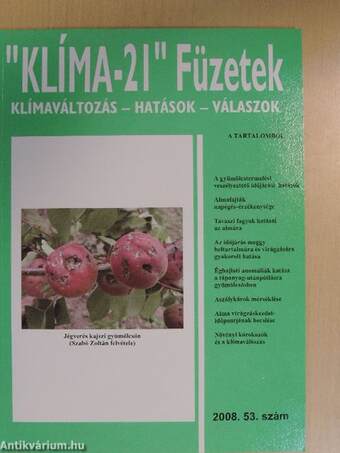"Klíma-21" Füzetek 2008/53.
