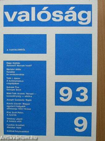 Valóság 1993. szeptember