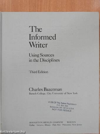 The Informed Writer