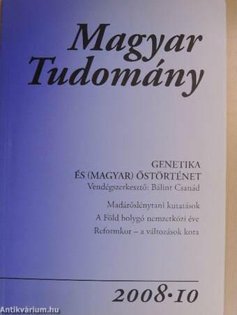 Magyar Tudomány 2008/10.