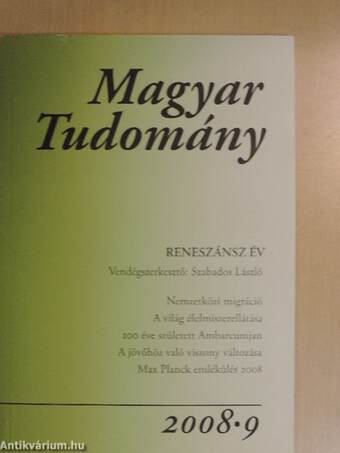 Magyar Tudomány 2008/9.