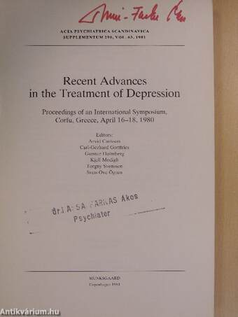 Recent Advances in the Treatment of Depression