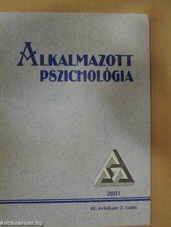 Alkalmazott Pszichológia 2001/2.