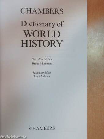 Dictionary of World History