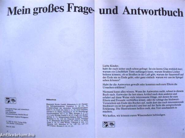 Mein großes Frage- und Antwortbuch