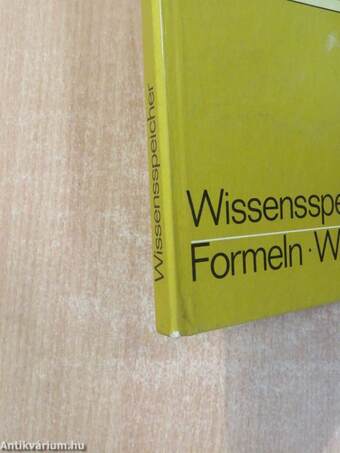 Wissensspeicher - Formeln, Werte