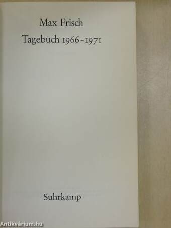 Tagebuch 1966-1971