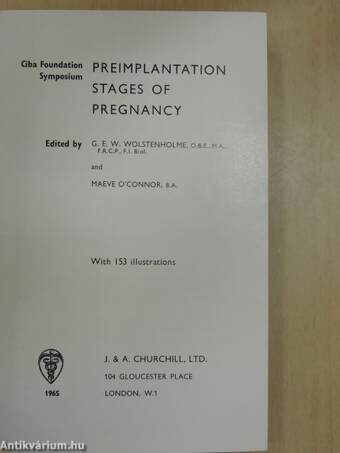 Preimplantation Stages of Pregnancy