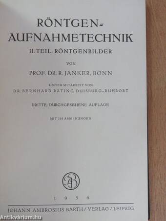 Röntgenaufnahmetechnik II.