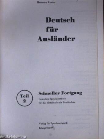 Deutsch für Ausländer 2.