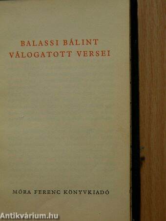 Balassi Bálint válogatott versei