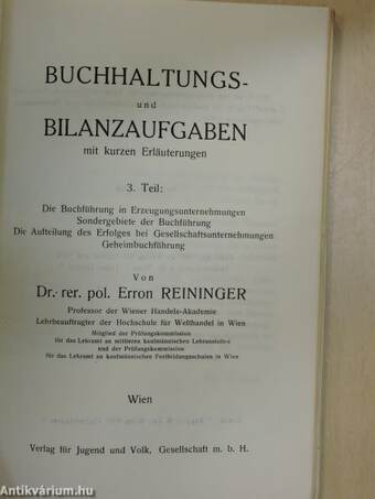 Buchhaltungs- und Bilanzaufgaben mit kurzen Erläuterungen