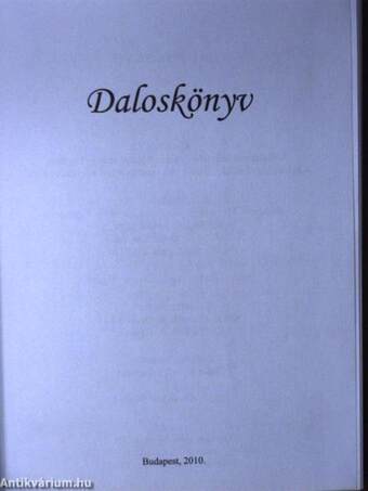 Daloskönyv