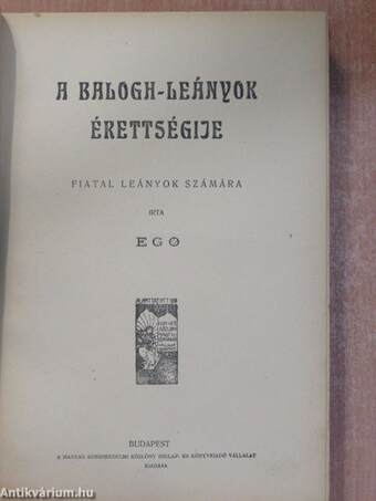 A Balogh-leányok érettségije