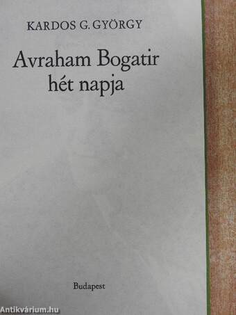 Avraham Bogatir hét napja