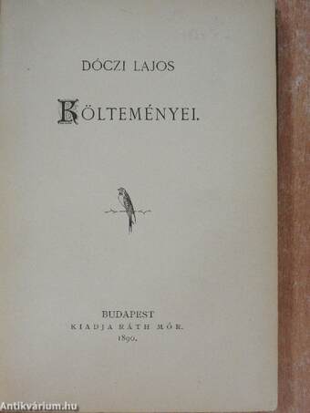 Dóczi Lajos költeményei