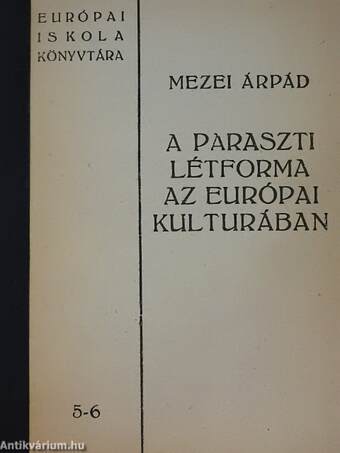 A paraszti létforma az európai kulturában