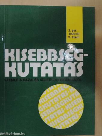 Kisebbségkutatás 1992-93/3.