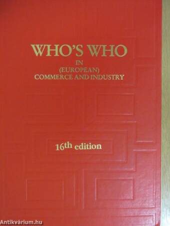 Who's Who in (European) Commerce and Industry 2002