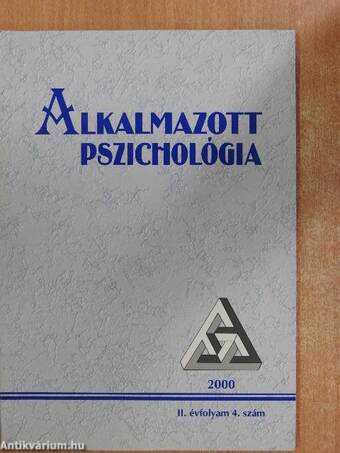 Alkalmazott Pszichológia 2000/4.