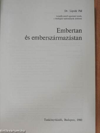 Embertan és emberszármazástan