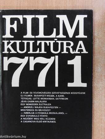 Filmkultúra 1977. január-február