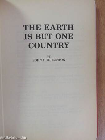 The Earth is But One Country