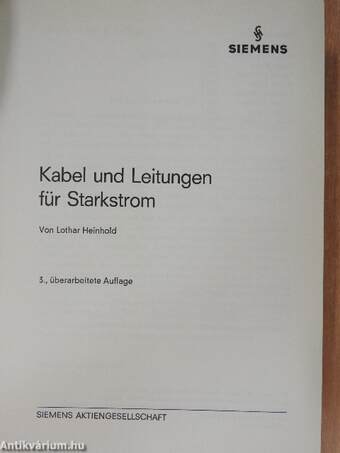 Kabel und Leitungen für Starkstrom