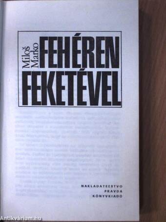 Fehéren feketével