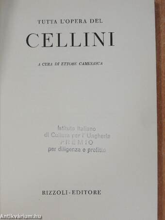 Tutta l'opera del Cellini