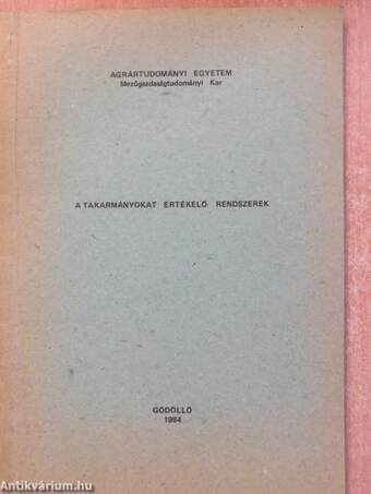 A takarmányokat értékelő rendszerek (dedikált példány)