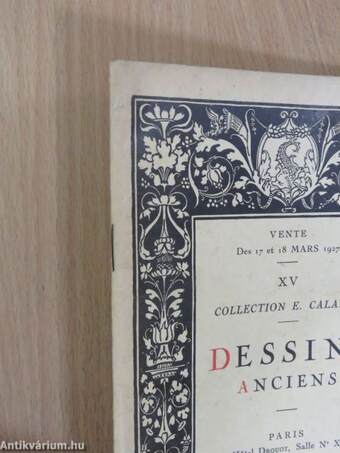 Catalogue des Dessins Anciens