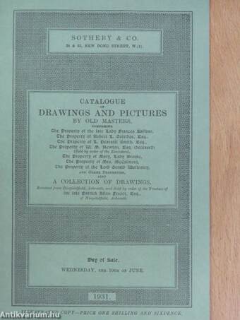 Catalogue of Drawings and Pictures by Old Masters