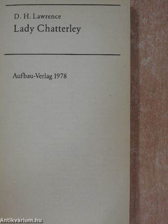 Lady Chatterley