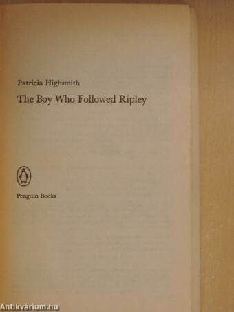 The Boy Who Followed Ripley