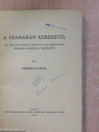 A Szaharán keresztül