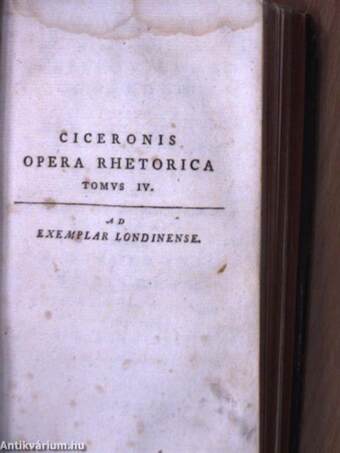 Ciceronis Opera Rhetorica 3-4.