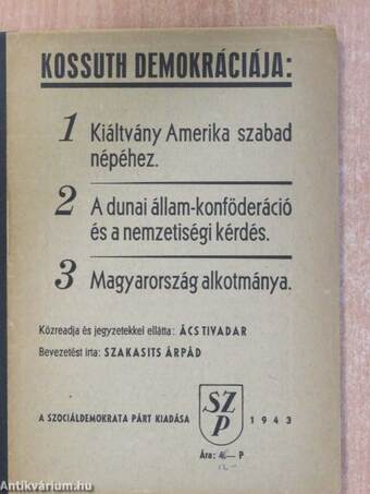 Kossuth demokráciája