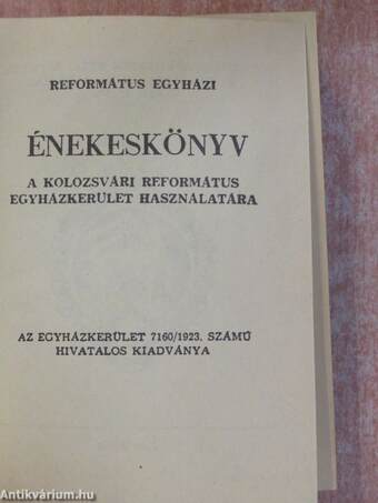 Református egyházi énekeskönyv