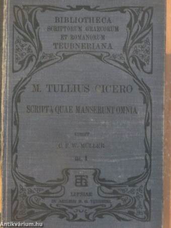 M. Tulli Ciceronis Scripta Quae Manserunt Omnia III/1. (töredék)