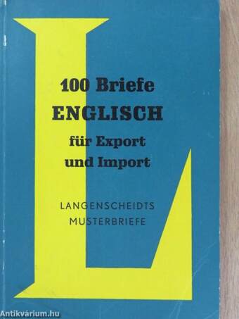 100 Briefe Englisch für Export und Import