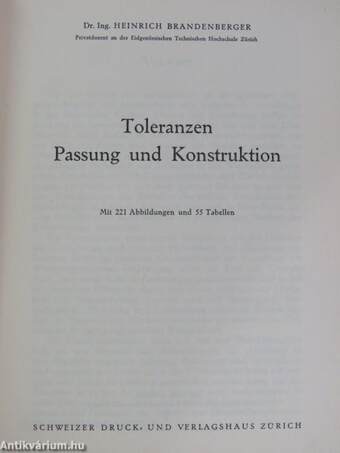 Toleranzen Passung und Konstruktion