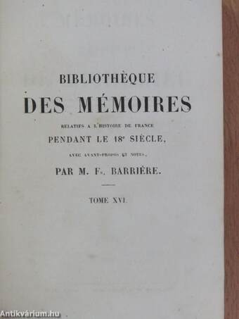 Mémoires du marechal duc de Richelieu I-II.