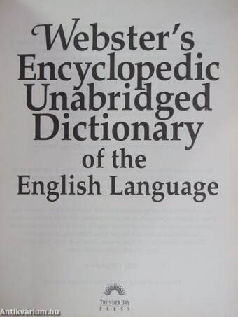 Webster's Encyclopedic Unabridged Dictionary of the English Language