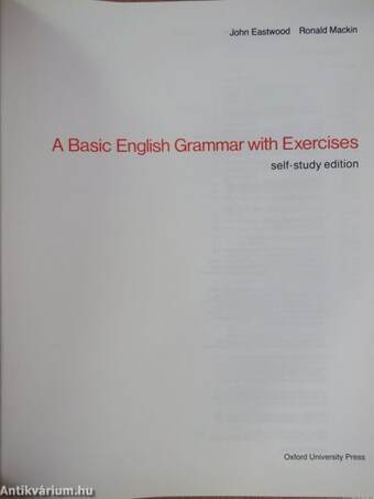 A Basic English Grammar with Exercises