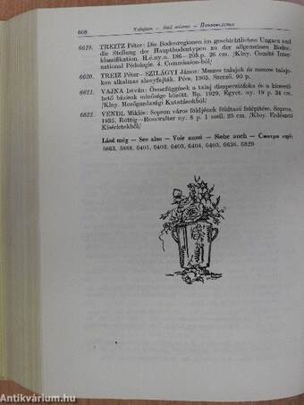 Bibliographia Litterarum Hungariae Oeconomicarum Ruralium VIII. (1941-1944 et supplementum)