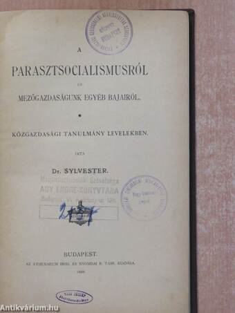 A parasztsocialismusról és mezőgazdaságunk egyéb bajairól/Az alföldi munkásmozgalom