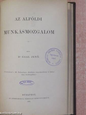 A parasztsocialismusról és mezőgazdaságunk egyéb bajairól/Az alföldi munkásmozgalom