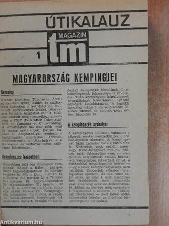 Turista Magazin útikalauza 1972-1974. (nem teljes évfolyamok)