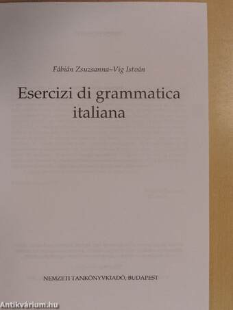 Esercizi di grammatica italiana